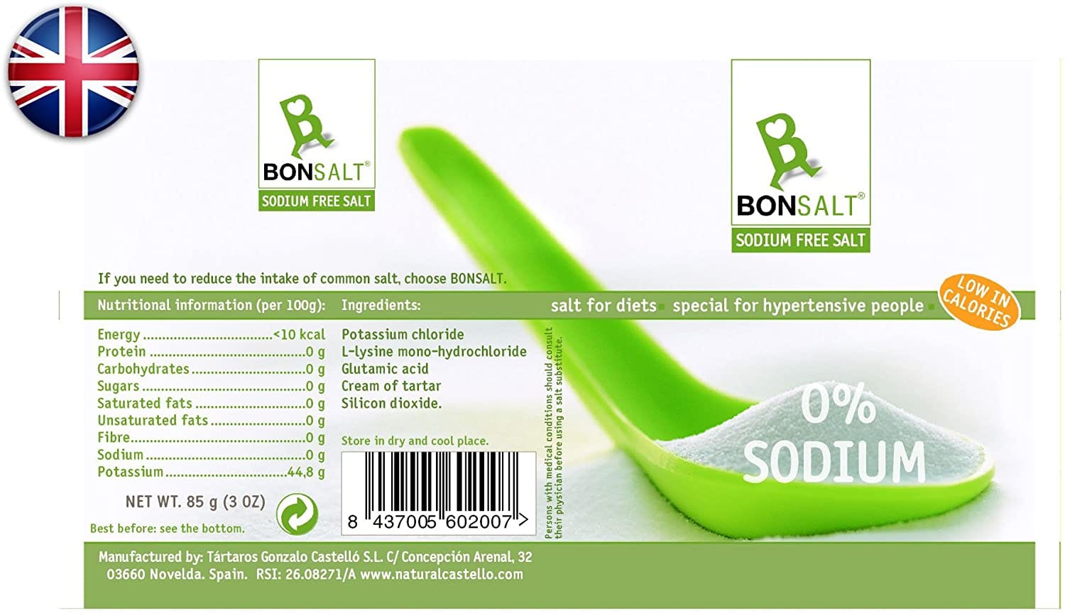 BONSALT SALE SENZA SODIO 0% 85 G