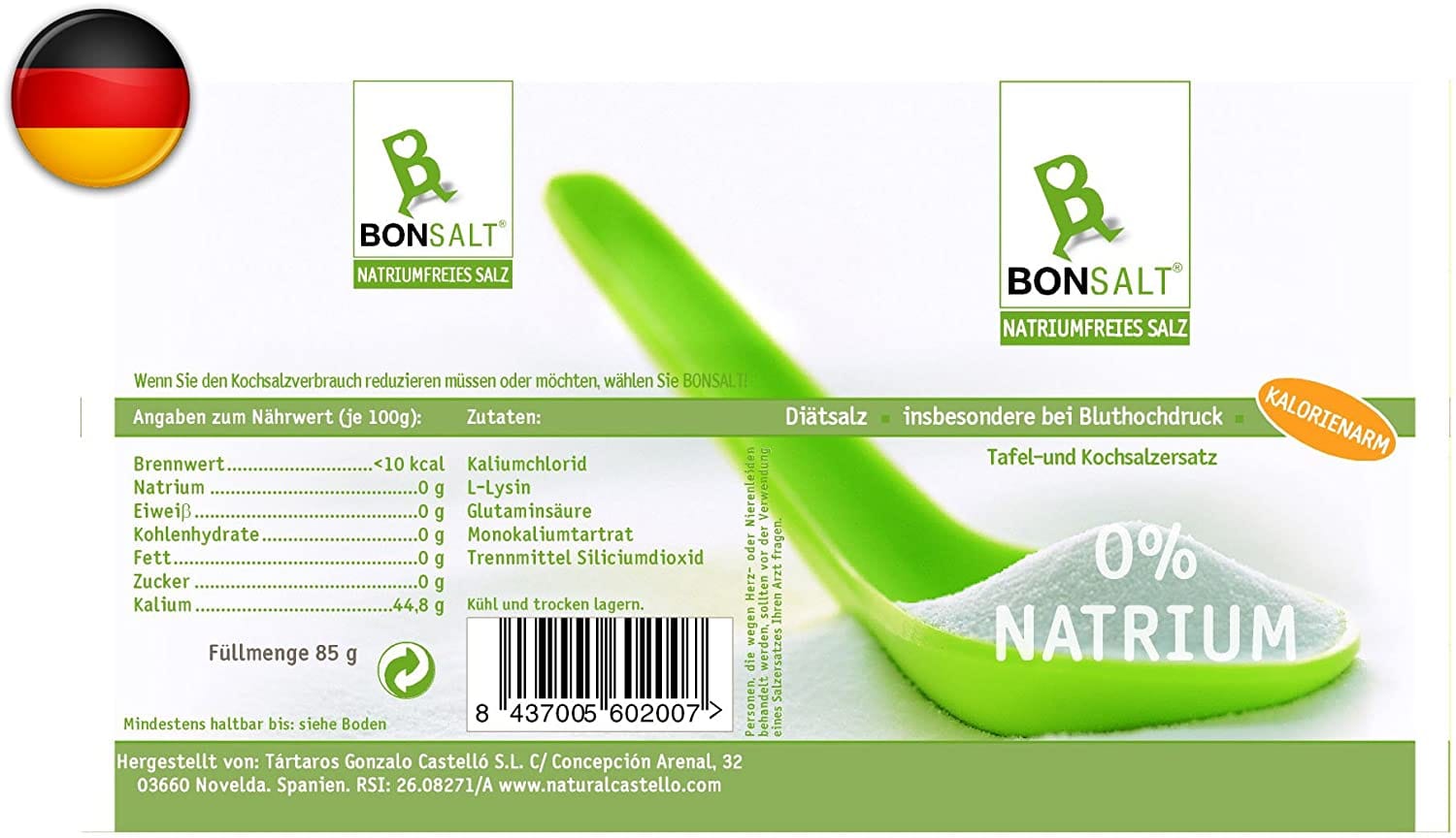 BONSALT SALE SENZA SODIO 0% 85 G