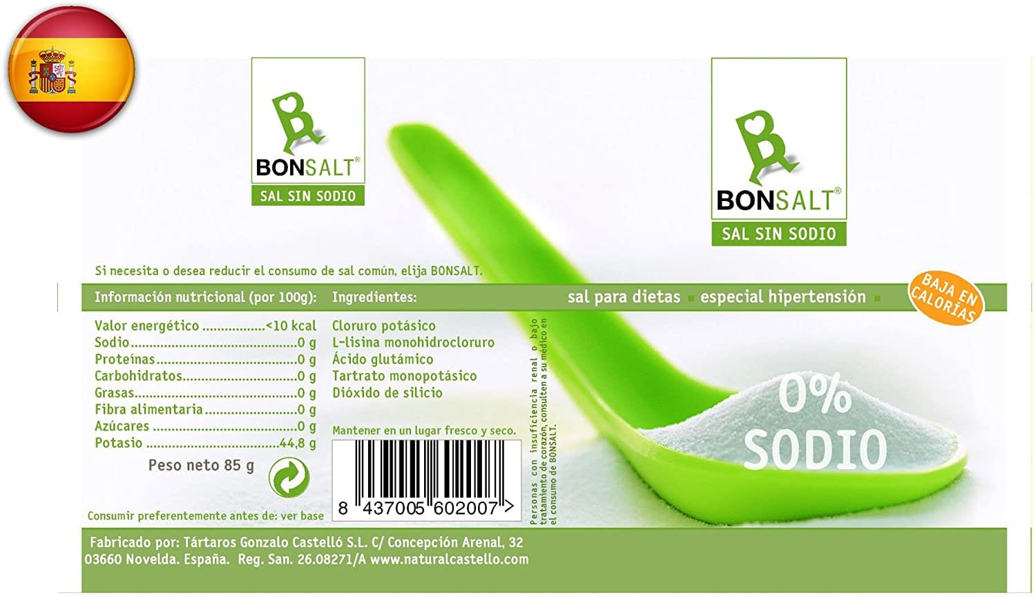 BONSALT SALE SENZA SODIO 0% 85 G