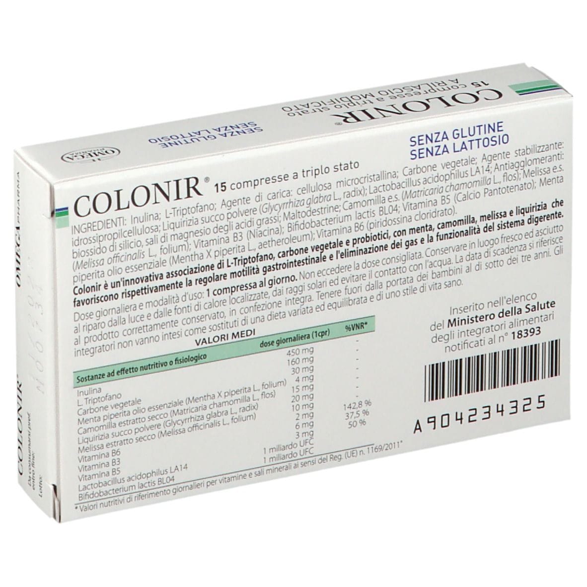 Colonir Integratore Intestinale in 15 Compresse
