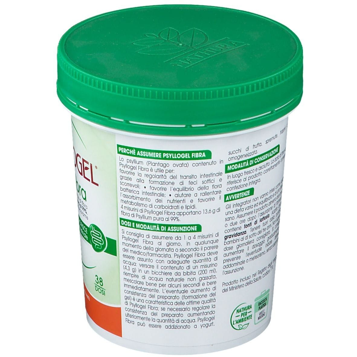 PSYLLOGEL FIBRA ARANCE ROSSE VASO 170 G