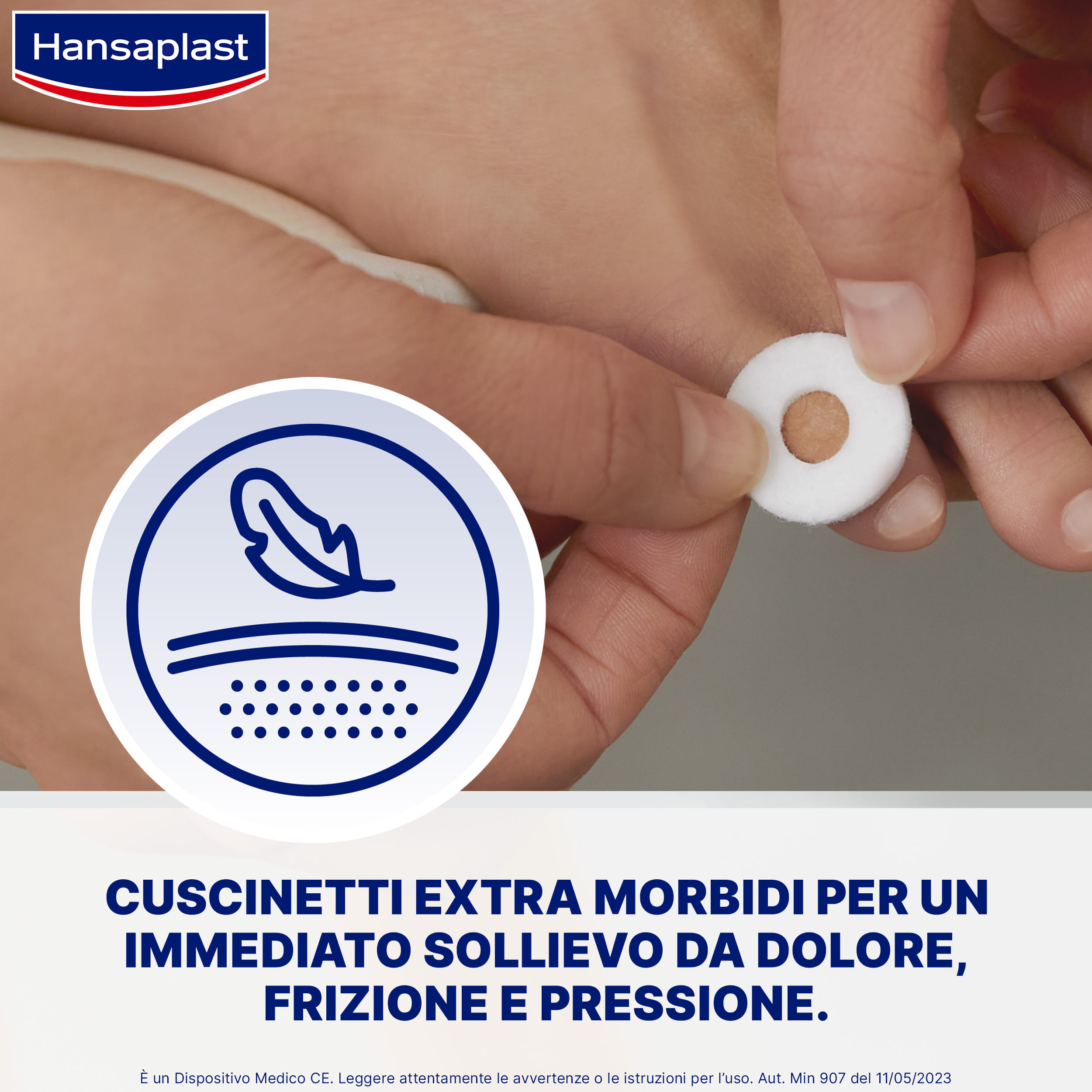 Cerotti paracalli Hansaplast piccoli, 20 pezzi per piedi sensibili