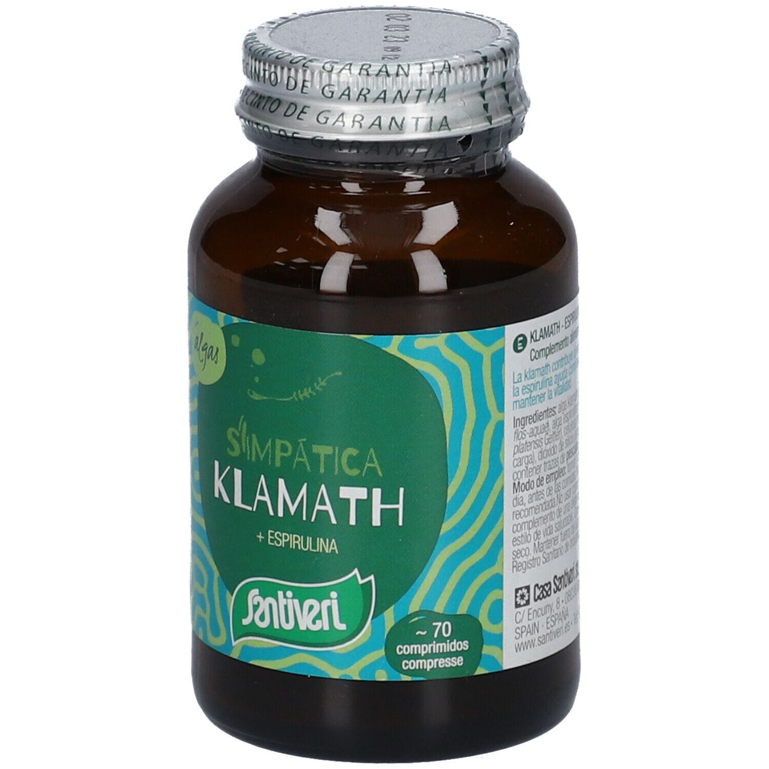 Integratore Alga Klamath Santiveri, 70 compresse