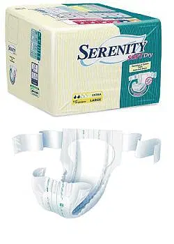 PANNOLONE PER INCONTINENZA SERENITY VESTE SD FORMATO SUPER TAGLIA LARGE 15 PEZZI PANNOLONE PER INCONTINENZA SERENITY VESTE SD FORMATO SUPER TAGLIA LARGE 15 PEZZI