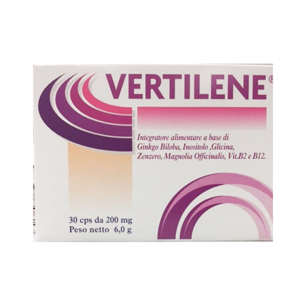 Integratore Vertilene per vertigini e acufeni, 30 capsule