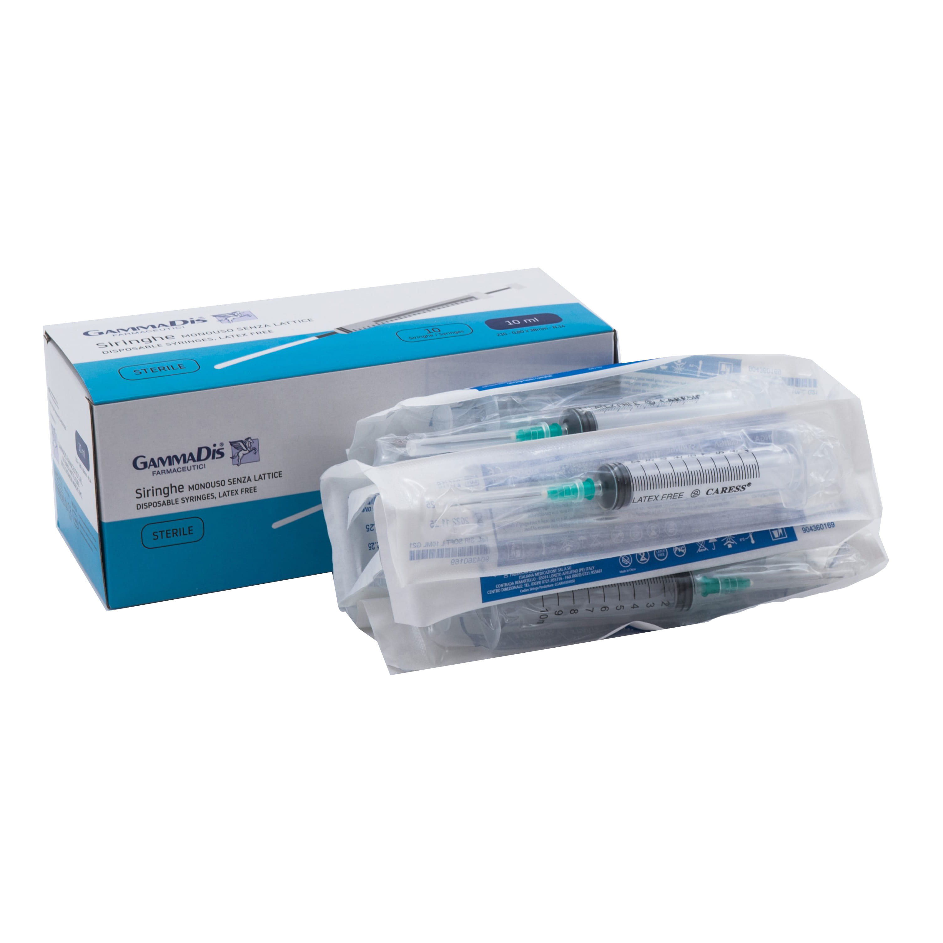 SIRINGA SOFT CAPACITA' 10ML AGO GAUGE 21 CONFEZIONE 10 PEZZI GAMMADIS