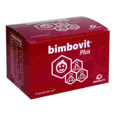 Integratore Bimbovit PLUS per bambini, 15 bustine da 7g