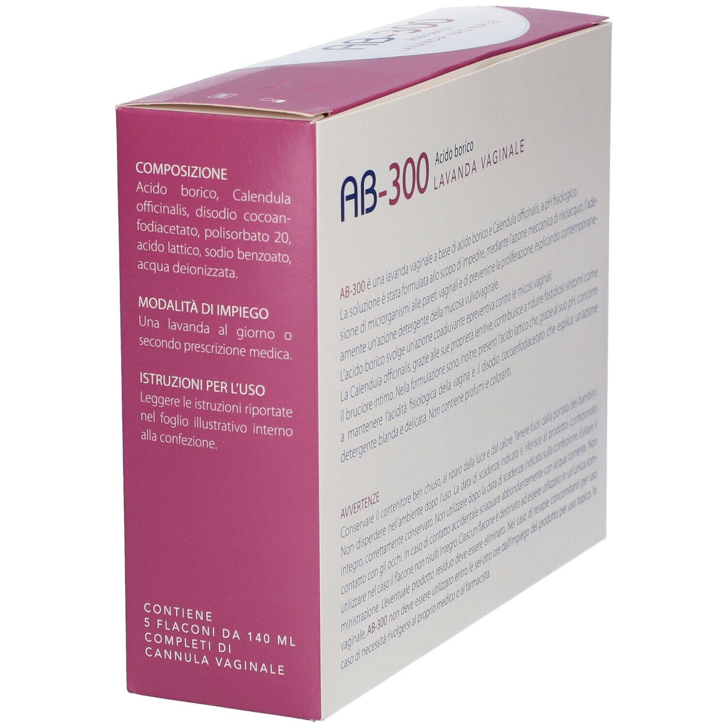 AB 300 LAVANDA VAGINALE 5 FLACONI 140 ML