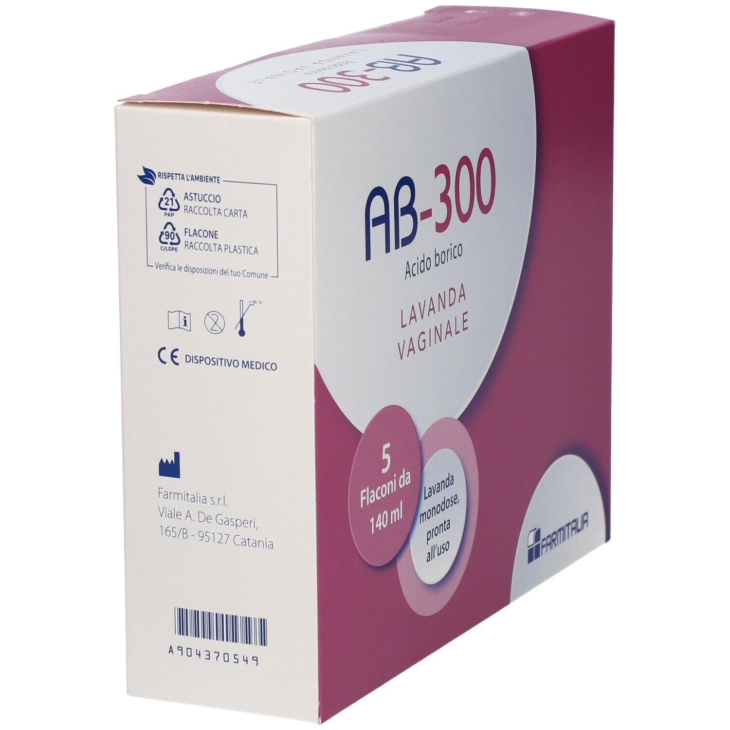 AB 300 LAVANDA VAGINALE 5 FLACONI 140 ML