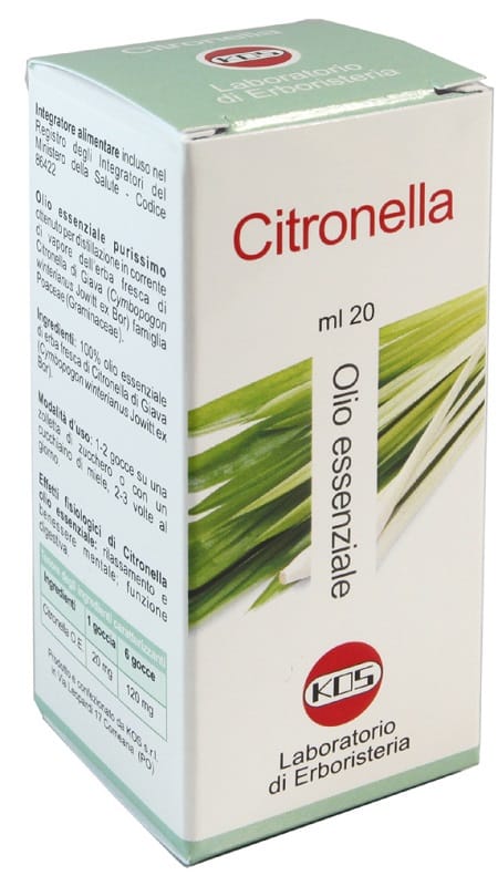 Olio Essenziale di Citronella per relax e digestione, 20ml