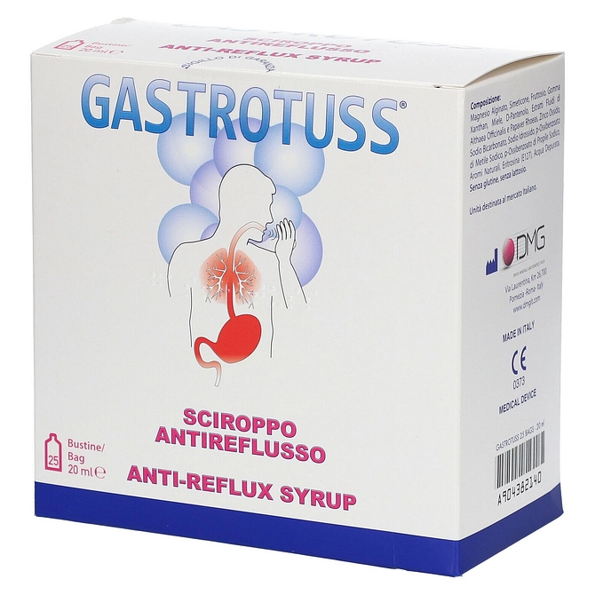Gastrotuss Sciroppo Antireflusso 25 Bustine Monodose 20 Ml