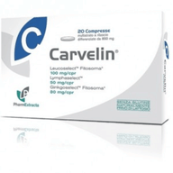 Integratore Carvelin per microcircolo e drenaggio, 20 compresse