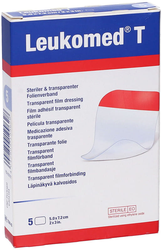 Medicazione trasparente Leukomed T 7,2x5 cm, 5 pezzi