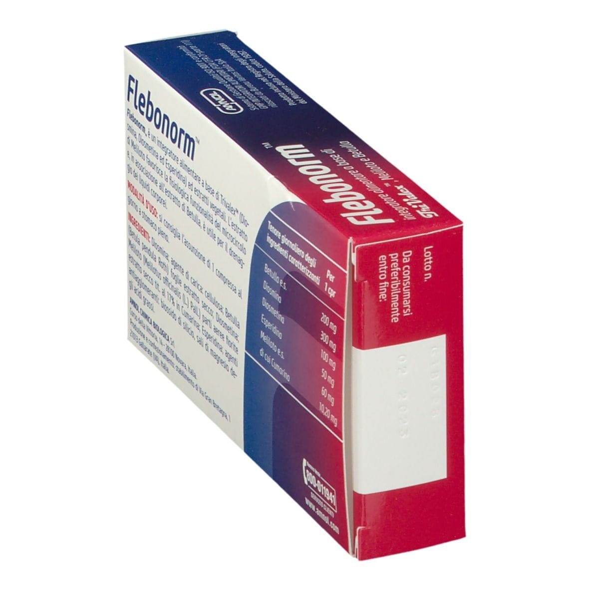 Integratore Flebonorm per drenaggio e microcircolo, 30 cpr