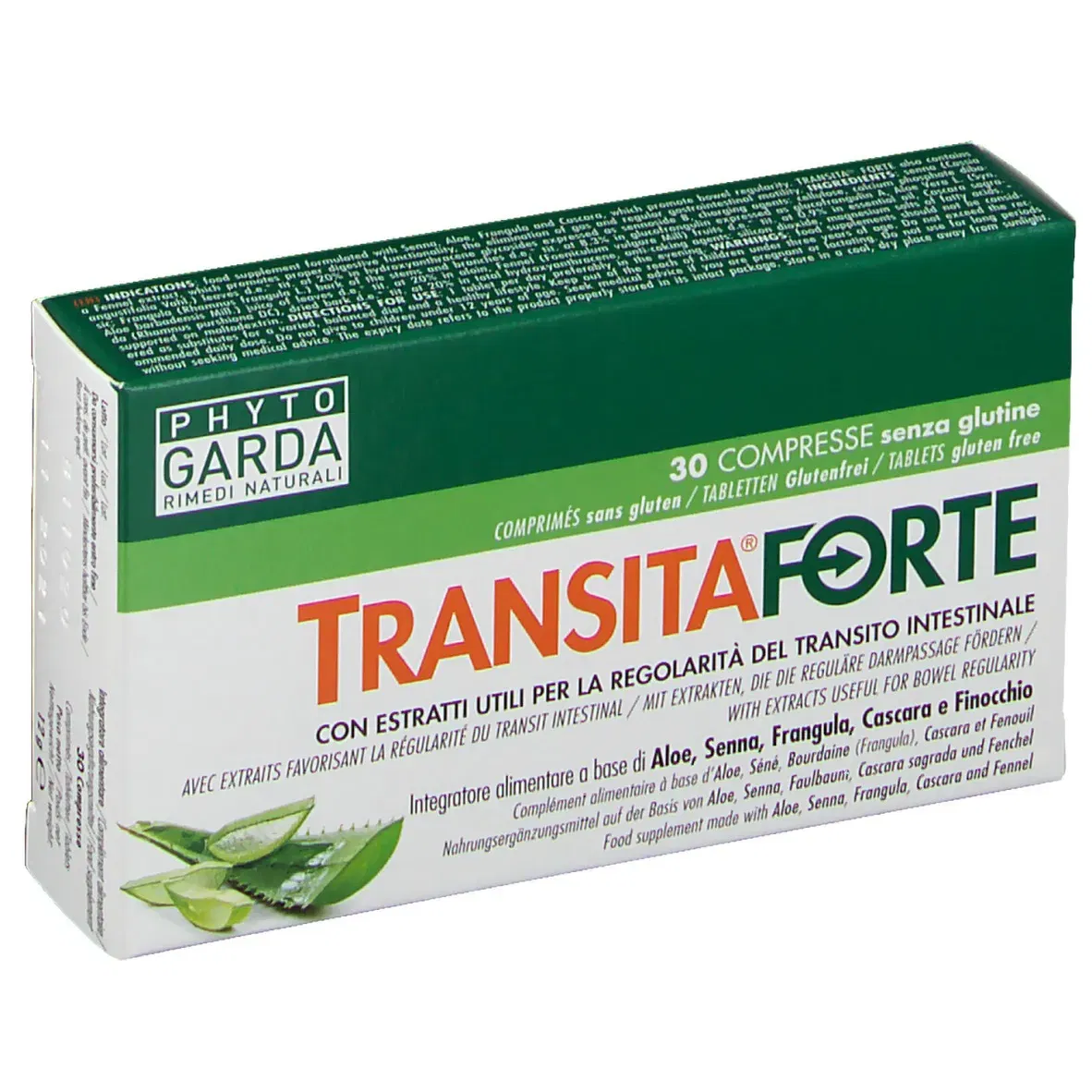 TRANSITA FORTE 30 COMPRESSE DA 400 MG SENZA GLUTINE NATURALMENTE PRIVO DI LATTOSIO