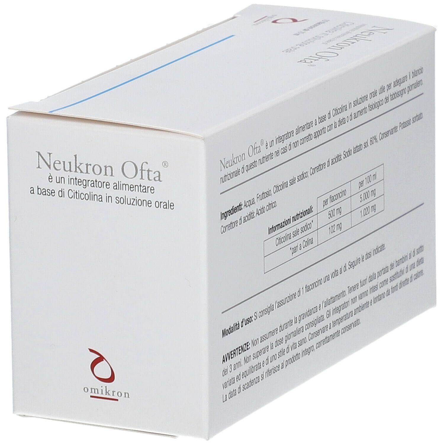 Integratore Neukron Ofta con CDP-colina, 10 flaconcini 10ml