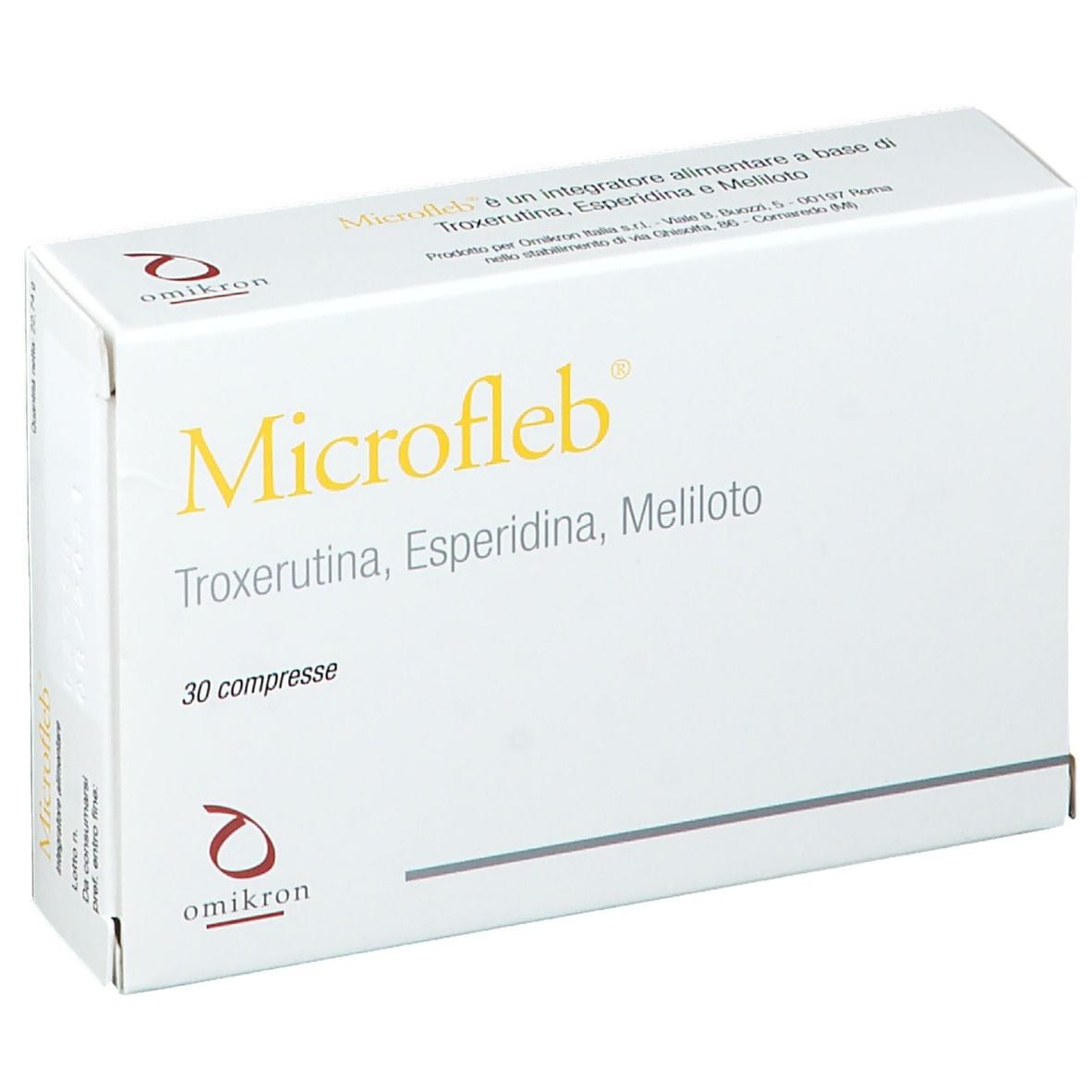 Integratore Microfleb per il microcircolo, 30 compresse