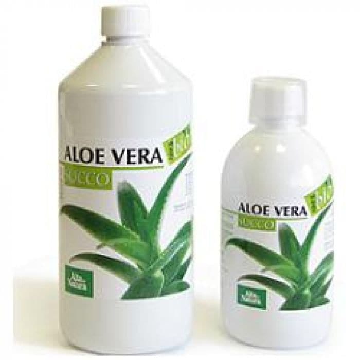 Succo di Aloe Vera biologico da 1 litro, OGM free