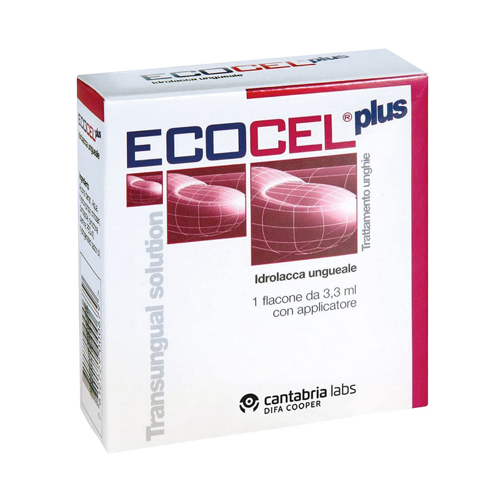 Ecocel PLUS idrolacca per unghie fragili, 3,3ml