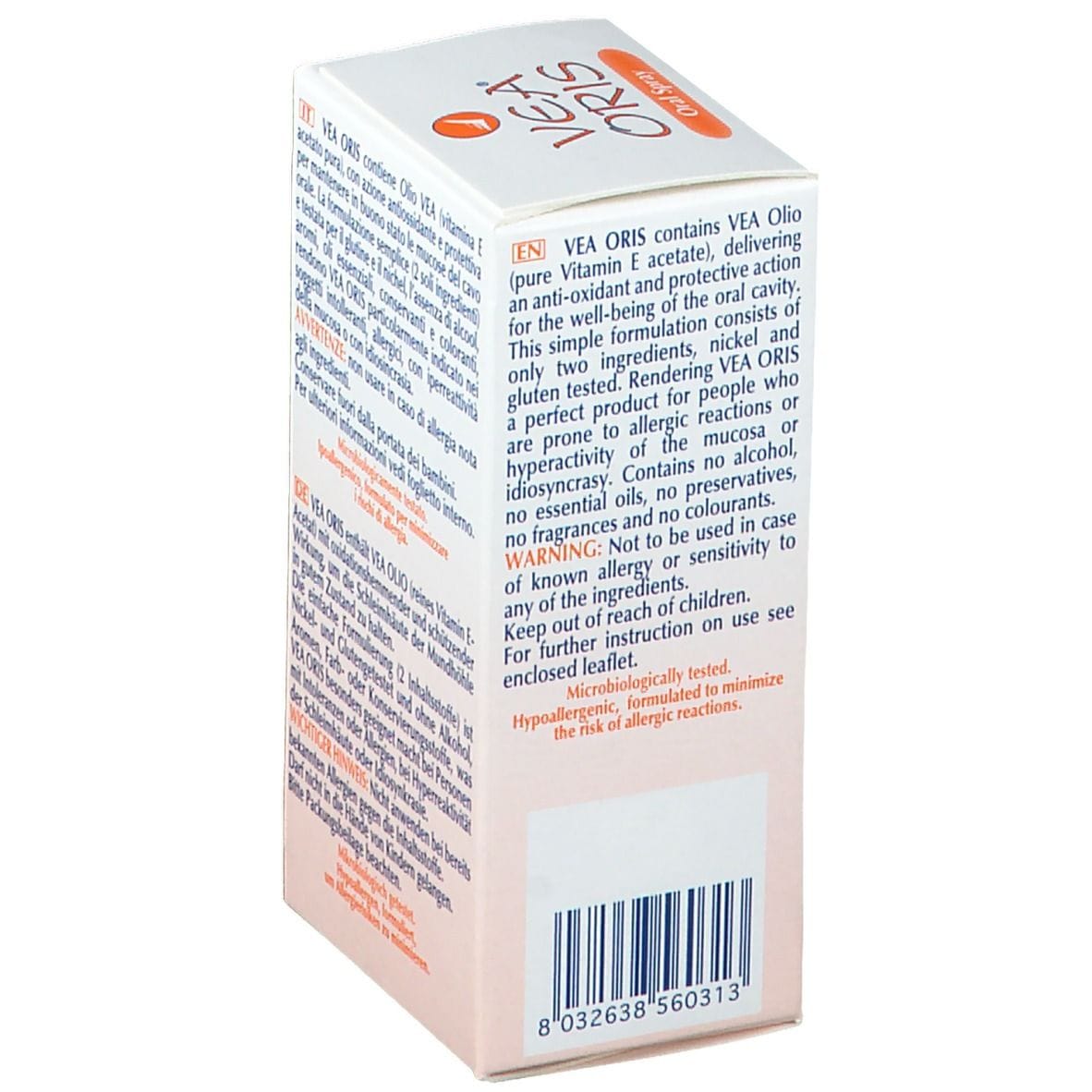 VEA Oris Spray alla Vitamina E per la mucosa orale, 20ml