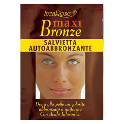 Salviette autoabbronzanti IncaRose Maxi Bronze con DHA