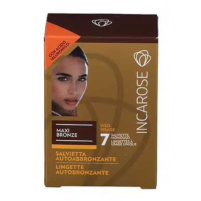 INCAROSE MAXI BRONZE 7 SALVIETTINE AUTOABBRONZANTI INCAROSE MAXI BRONZE 7 SALVIETTINE AUTOABBRONZANTI