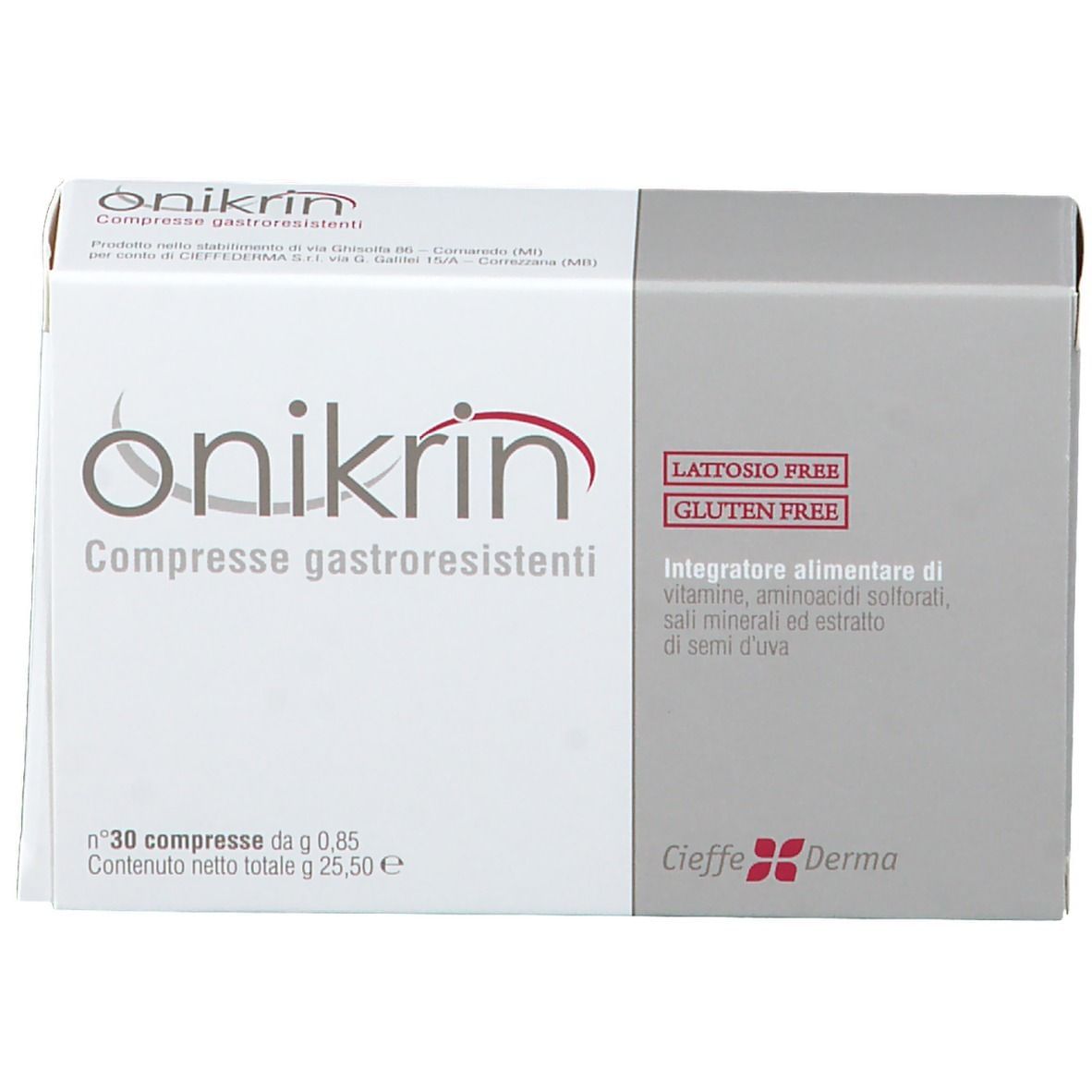 ONIKRIN 30 COMPRESSE