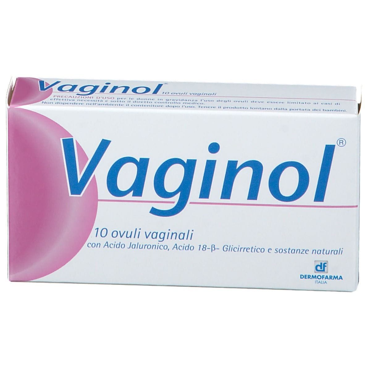 Ovuli vaginali Vaginol Dermofarma con acido ialuronico, 10 pz