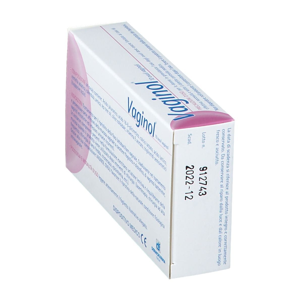 Ovuli vaginali Vaginol Dermofarma con acido ialuronico, 10 pz