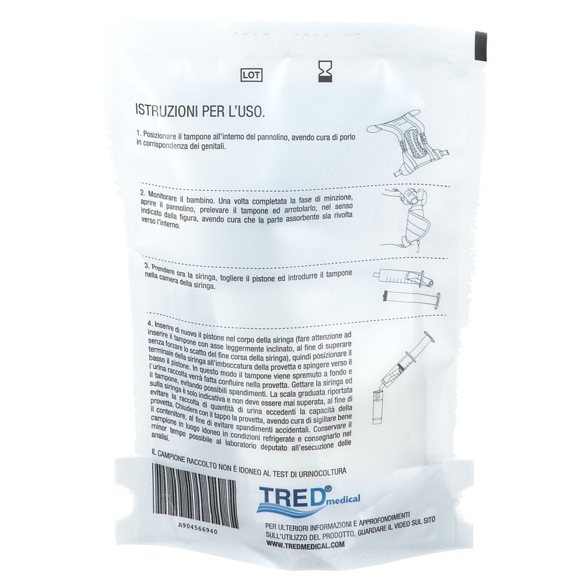 KIT RACCOLTA URINA PRONTURINA PER BAMBINO