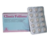 Integratore Clinnix Foliferro con ferro e folati, 30 compresse