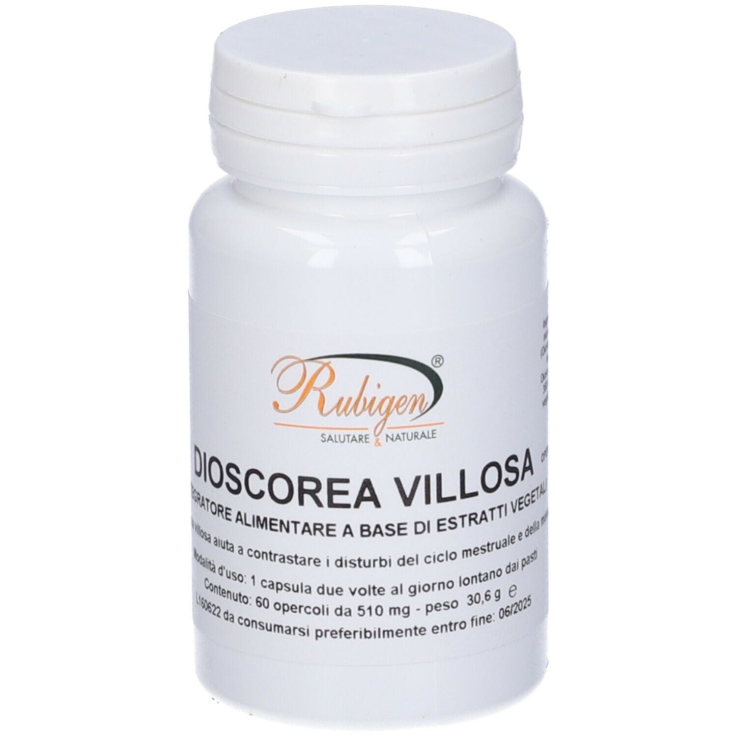 Integratore Rubigen Dioscorea Villosa, 60 capsule