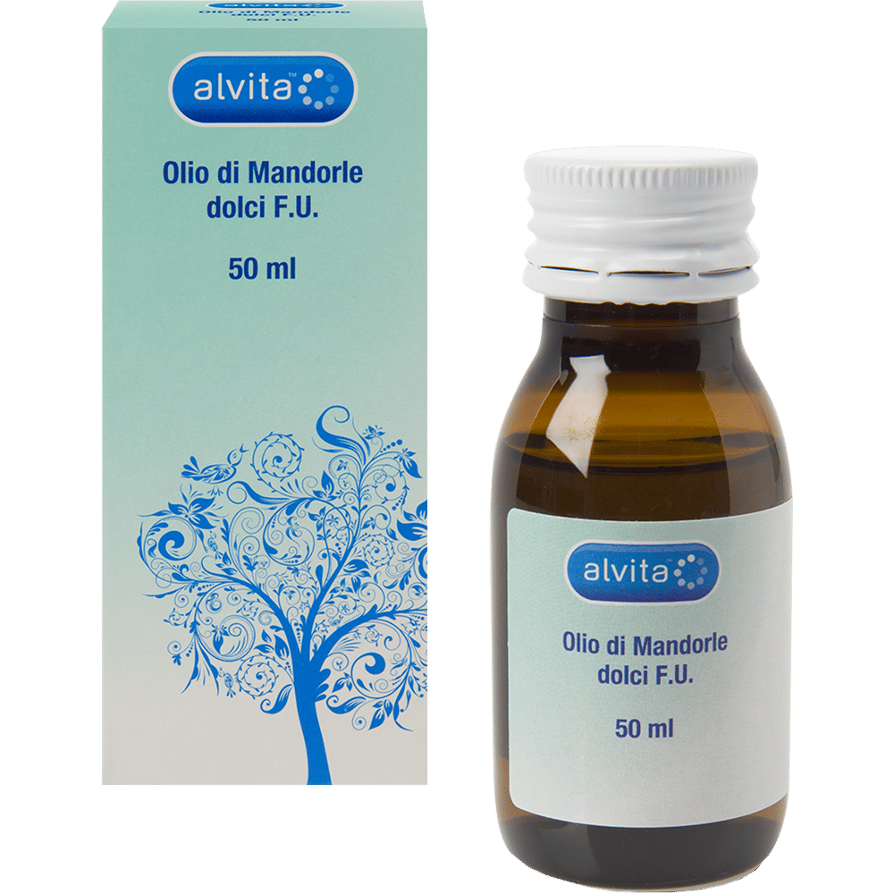 Olio di Mandorle Dolci Alvita FU, 50ml per cute e stipsi
