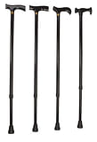 BASTONE BRIO PIEGHEVOLE IN ALLUMINIO ANODIZZATO CON PUNTALI ANTISCIVOLO REGOLABILE IN ALTEZZA DA 77,5 A 87,5CM NERO IMPUGNATURA IN LEGNO