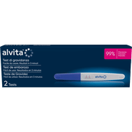 Test di gravidanza Alvita, 2 pezzi, sensibilità 25 mlU/ml