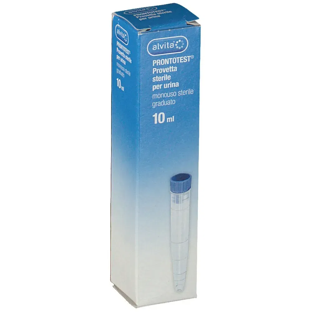 Provetta urine sterile Alvita Prontotest graduata 10ml