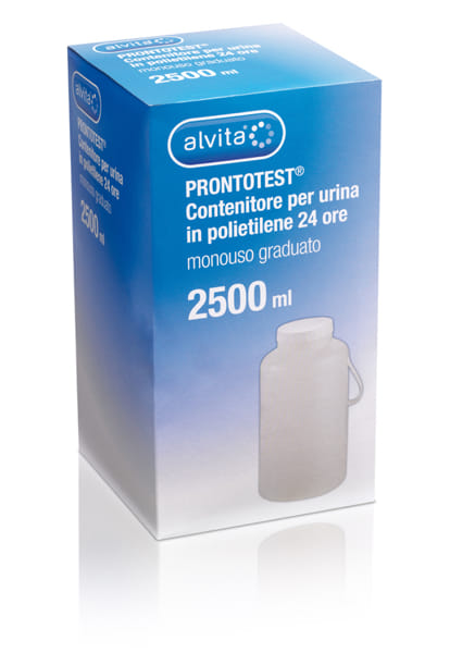 Contenitore urine 24h Alvita Prontotest graduato 2500ml