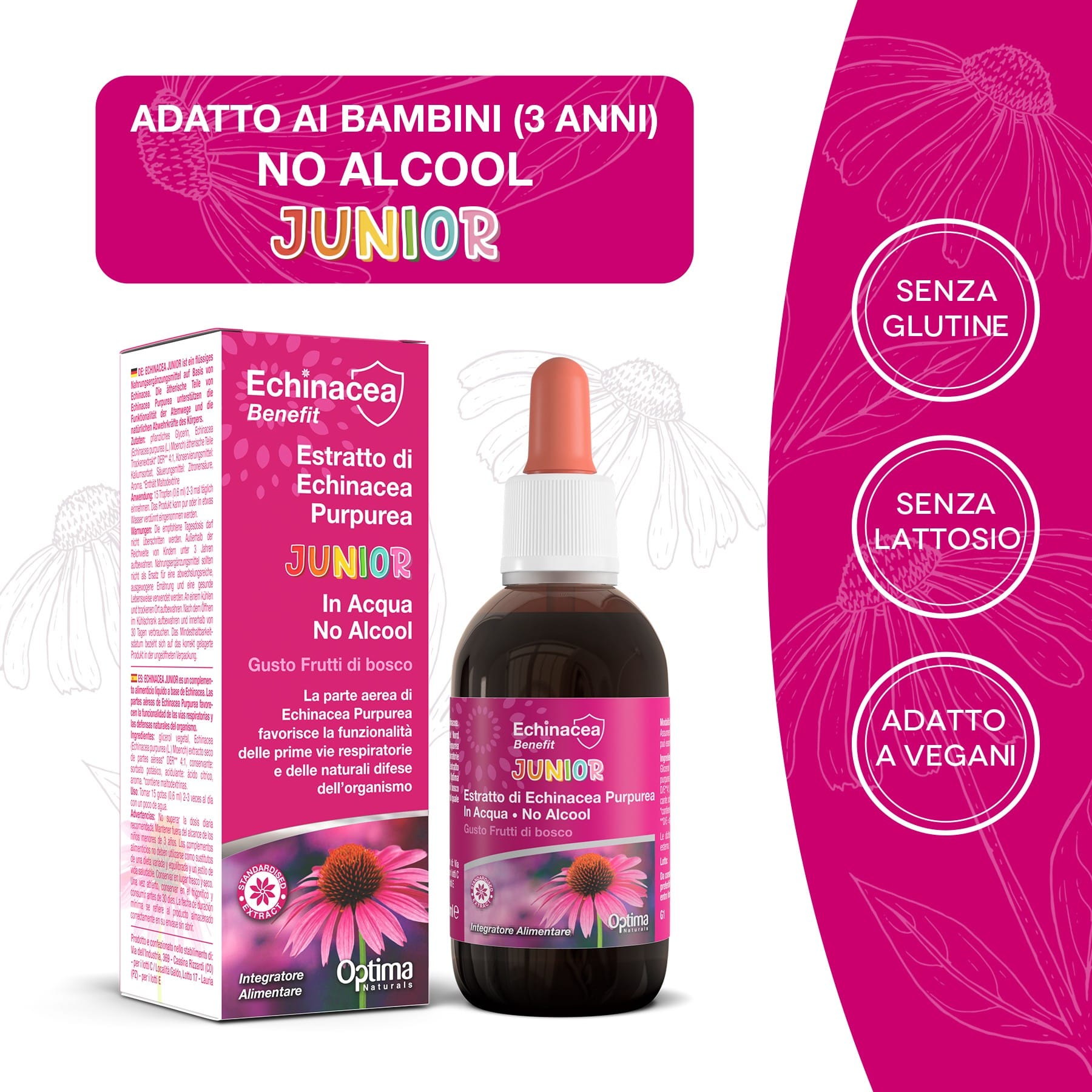 ECHINACEA ESTRATTO JUNIOR NO ALCOOL 50ml