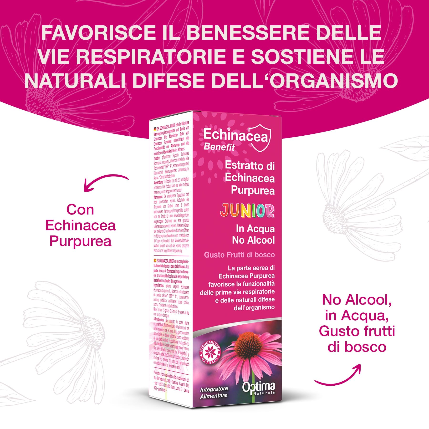ECHINACEA ESTRATTO JUNIOR NO ALCOOL 50ml