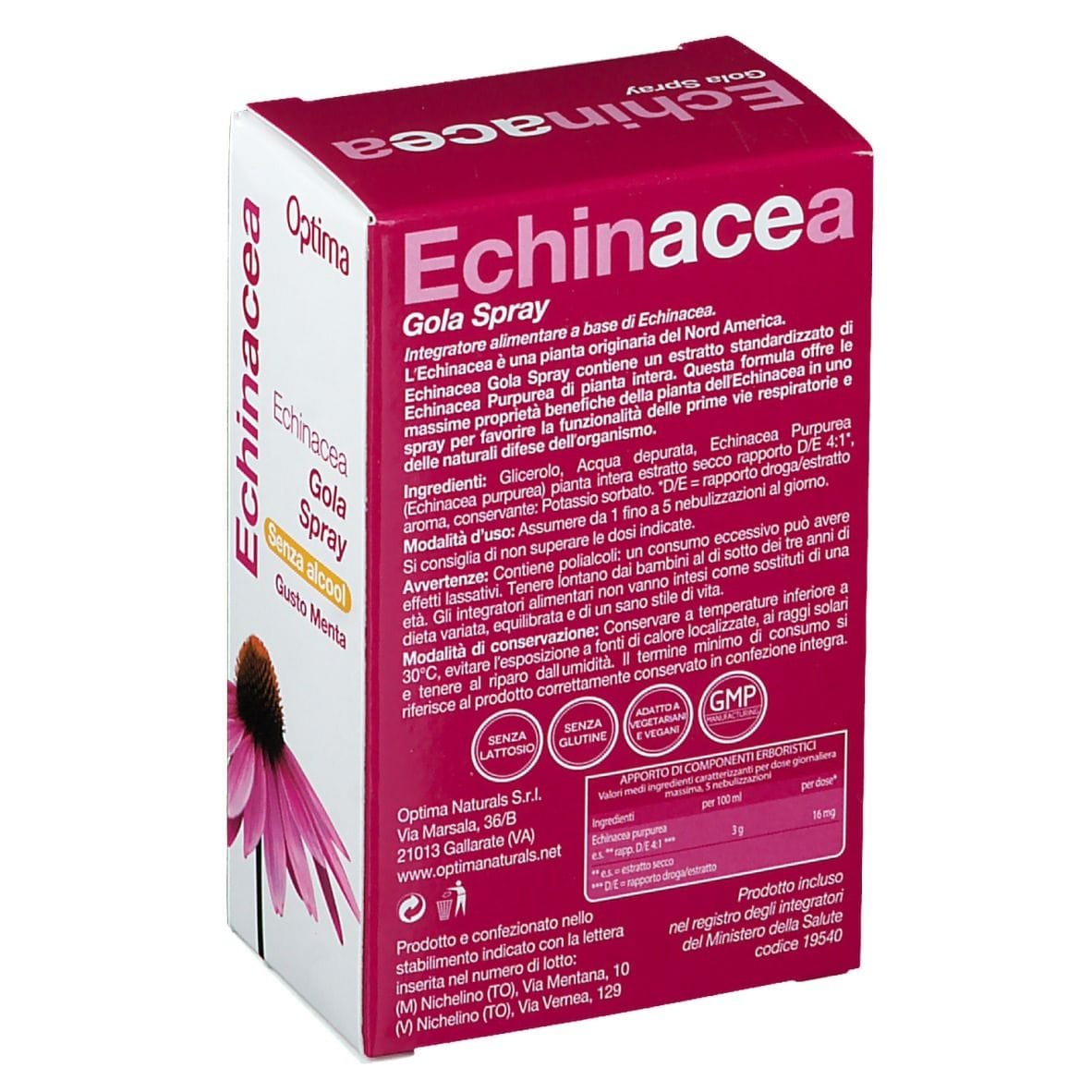 ECHINACEA BENEFIT GOLA SPRAY SENZA ALCOOL 20ML