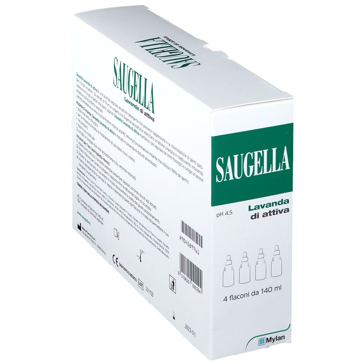 SAUGELLA LAVANDA VAGINALE ATTIVA 140 ML 4 PEZZI