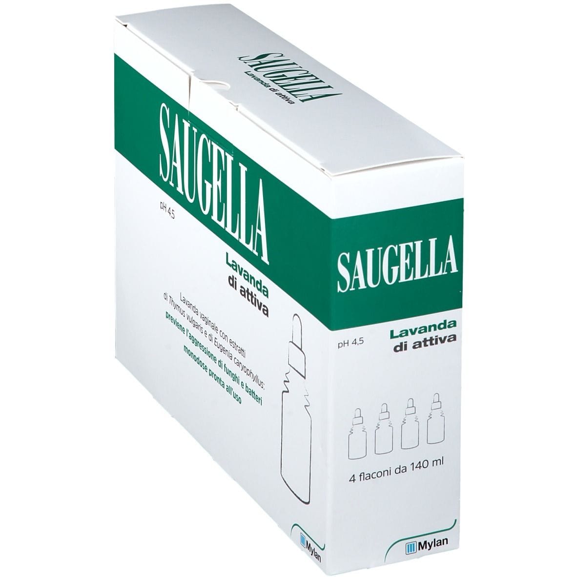 SAUGELLA LAVANDA VAGINALE ATTIVA 140 ML 4 PEZZI