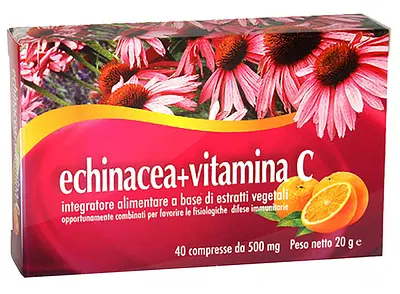 ECHINACEA + VITAMINA C 40 COMPRESSE ECHINACEA + VITAMINA C 40 COMPRESSE