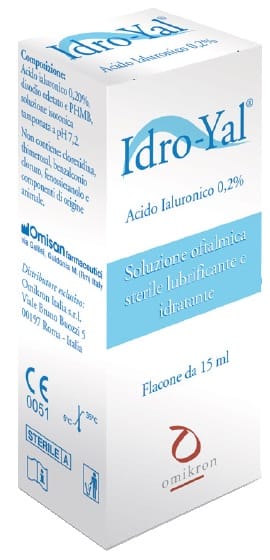 Idro Yal soluzione oftalmica lubrificante per occhi secchi 15ml