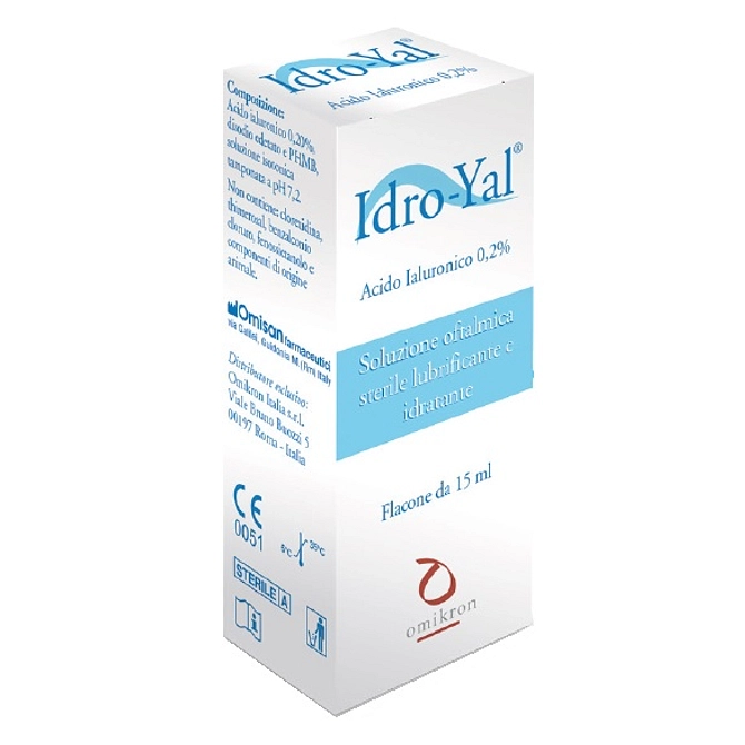 Idro Yal Soluzione Oftalmica Lubrificante Idratante Acito Ialuronico 0,2% 15 Ml