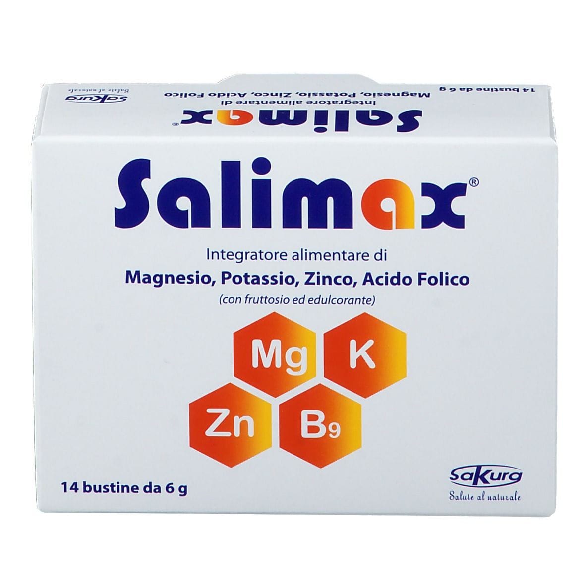 Integratore Salimax sali minerali e acido folico, 14 bustine
