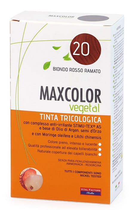 Tintura capelli MAX Color Vegetal 20 ipoallergenica 140ml