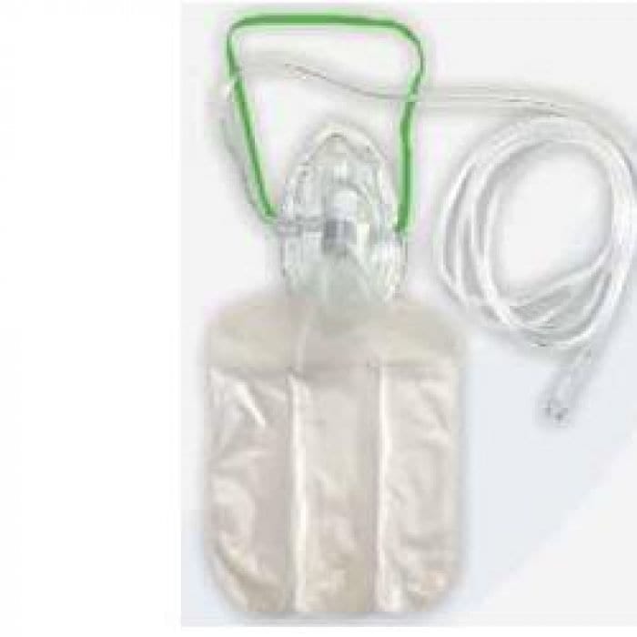 Maschera ossigenoterapia con reservoir per adulti, tubo 2,10m