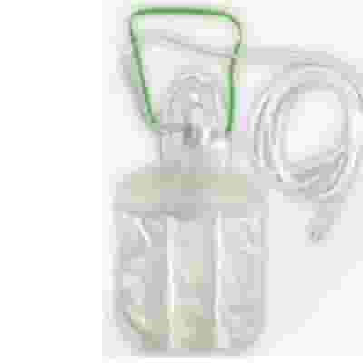 Maschera ossigenoterapia con reservoir per adulti, tubo 2,10m