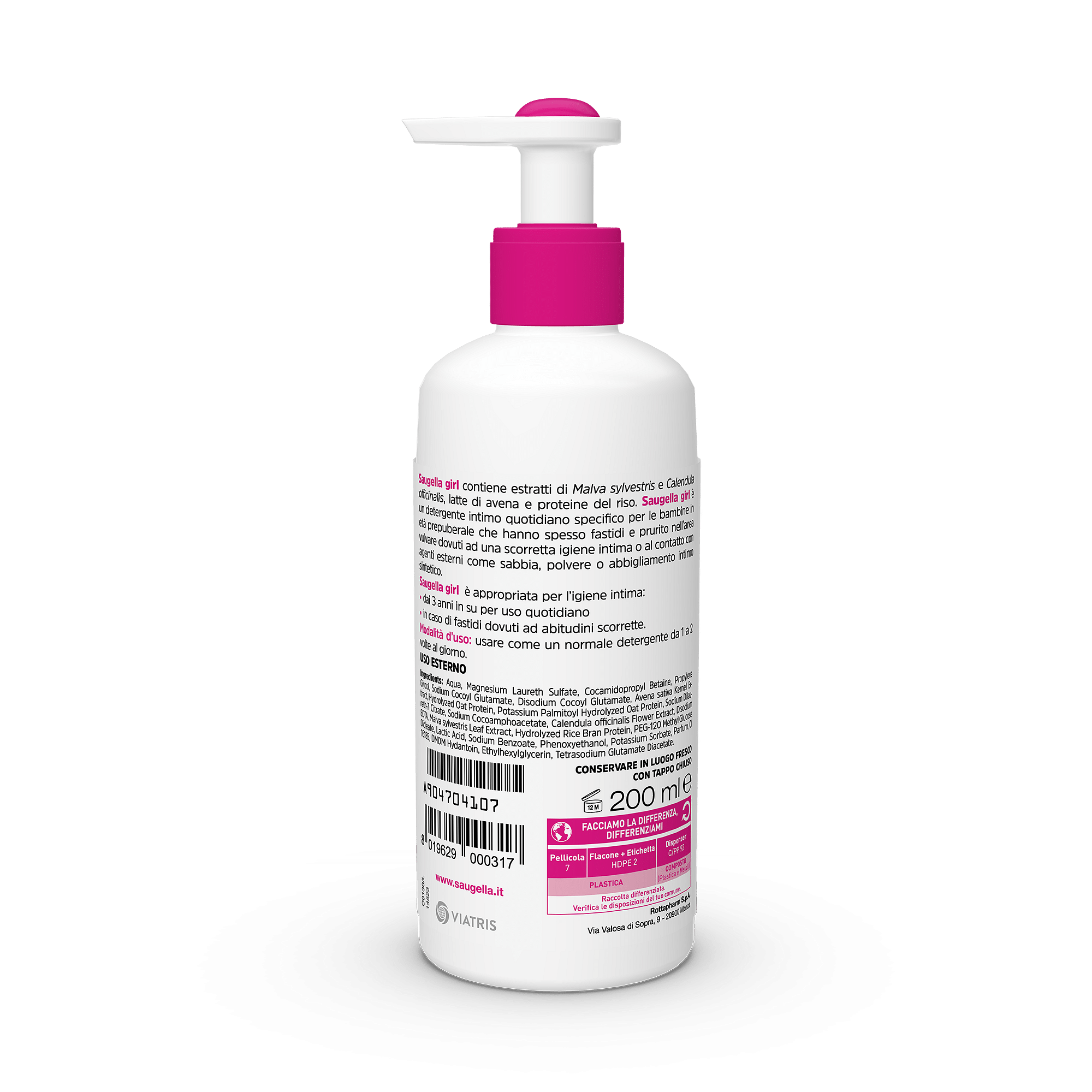 Saugella Girl Ph Neutro 200 Ml